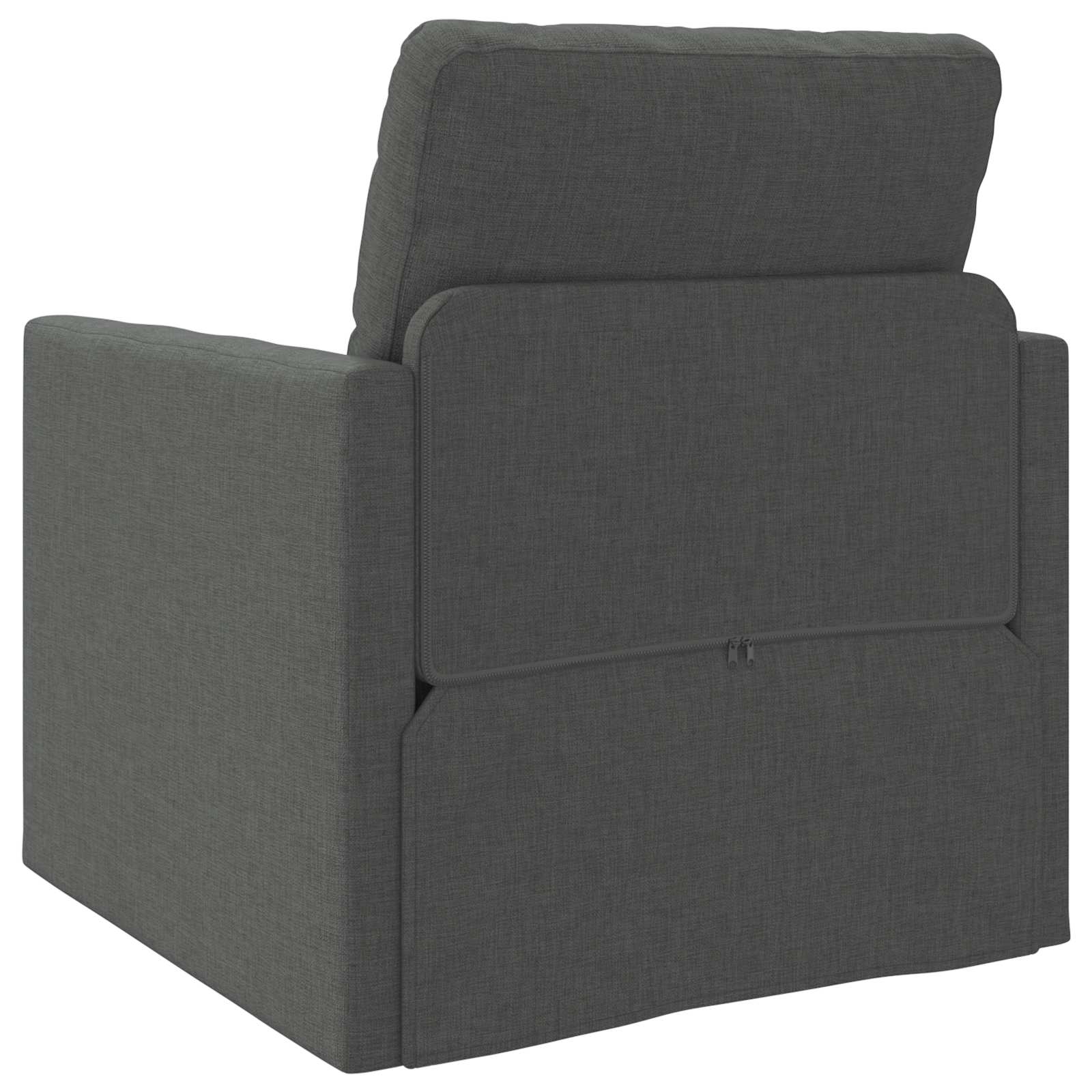 Sofa Bed 60cm Dark Grey Fabric