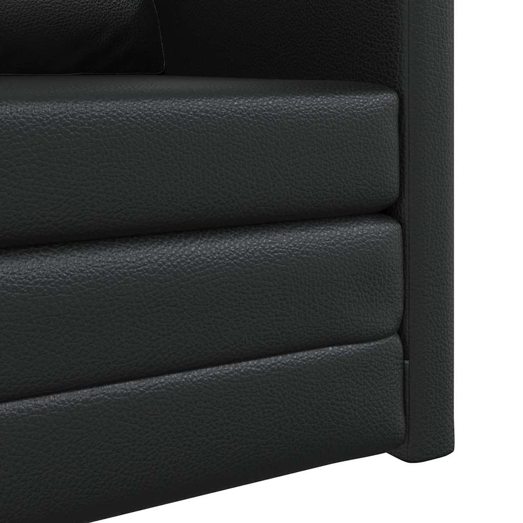 Sofa Bed Black 74 x 77 x 81 cm Velvet