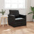 Floor Sofa Bed with Cushion Black 74 x 77 x 81 cm Faux leather