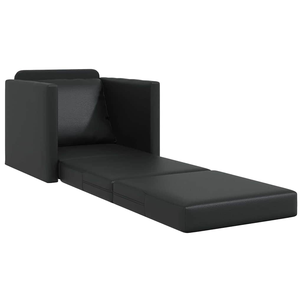 Sofa Bed Black 74 x 77 x 81 cm Velvet