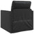 Floor Sofa Bed with Cushion Black 74 x 77 x 81 cm Faux leather