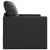 Floor Sofa Bed with Cushion Black 74 x 77 x 81 cm Faux leather