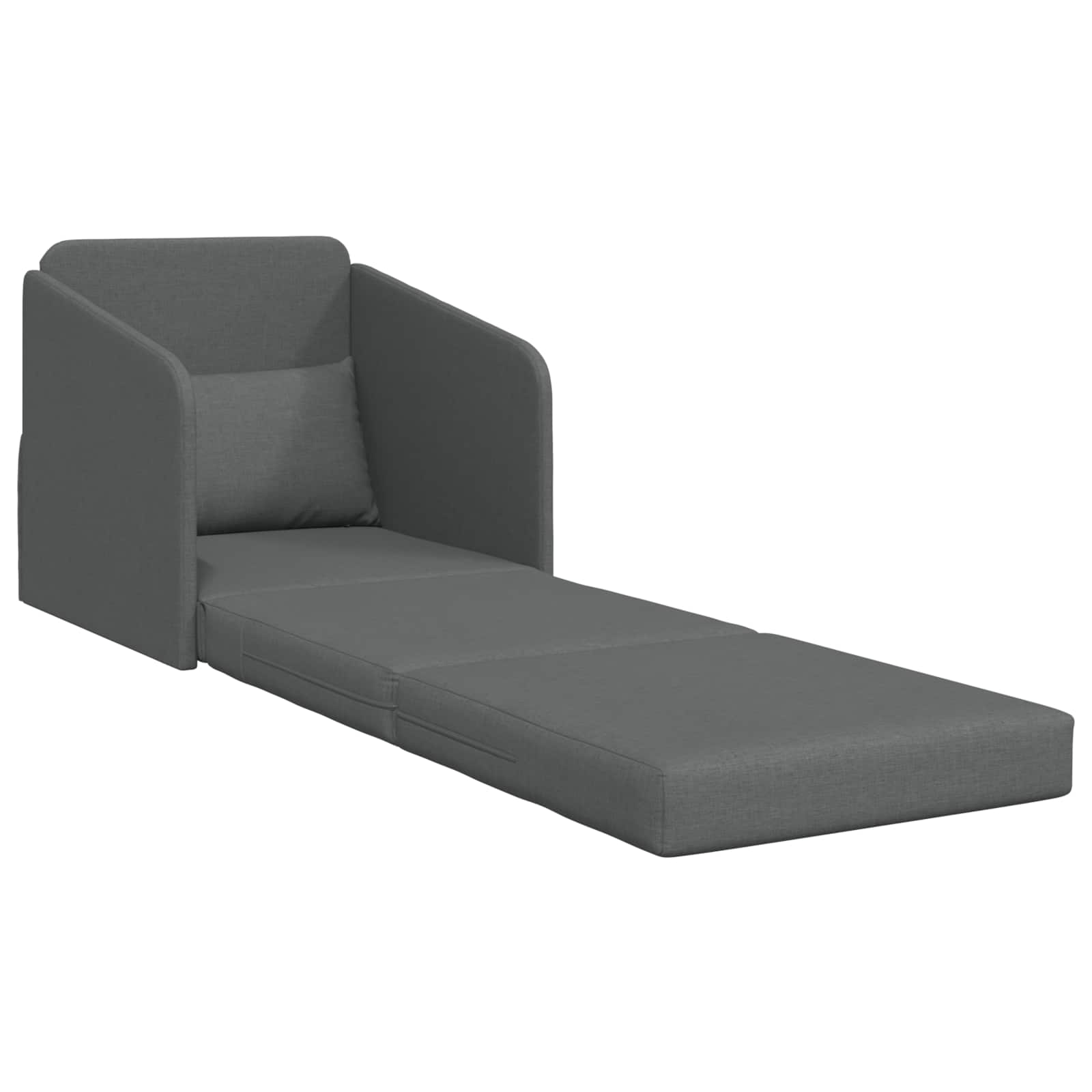 Sofa Bed Dark Grey 65 x 80 x 83 cm Fabric