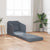 Sofa Bed Dark Grey 65 x 80 x 83 cm Velvet