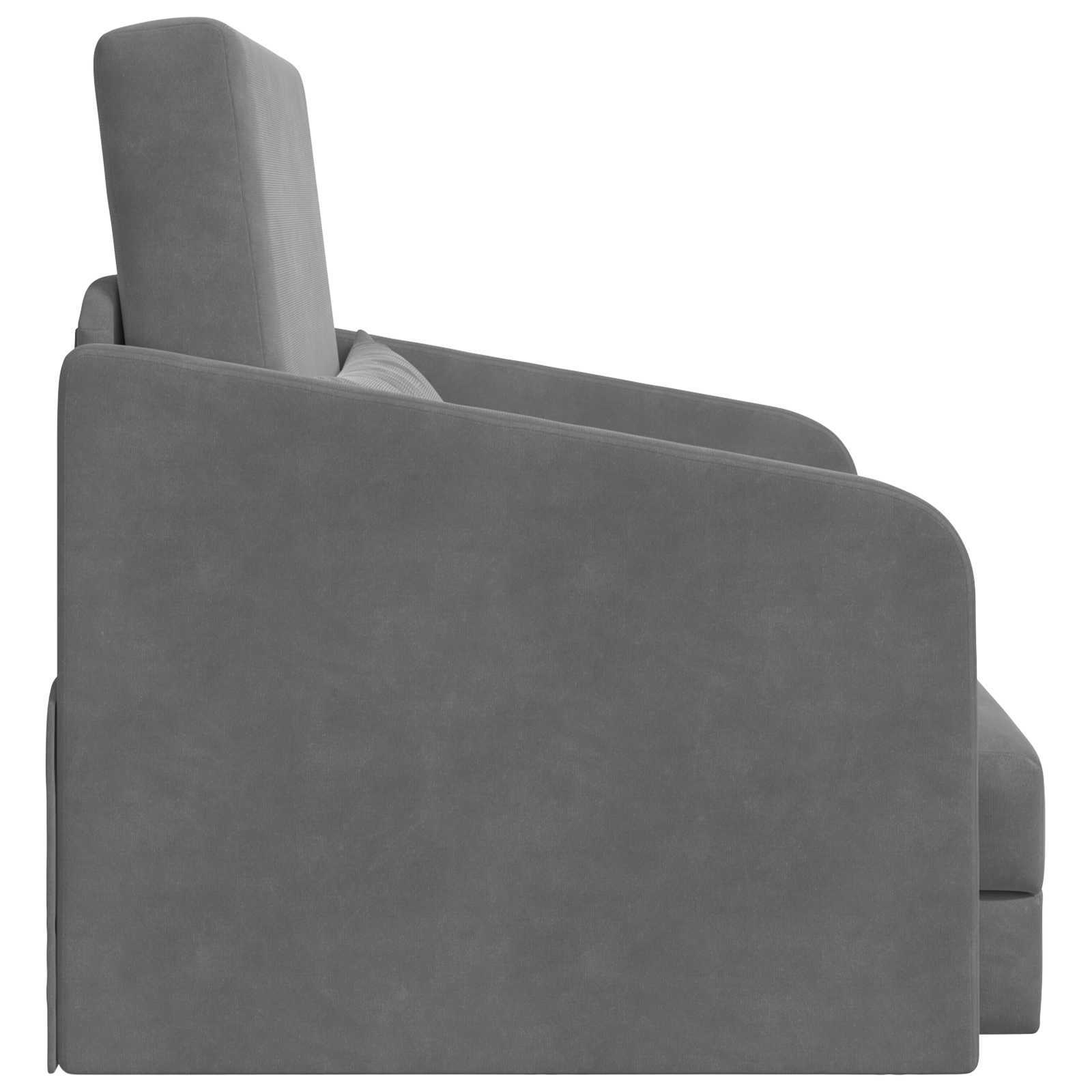 Sofa Bed Dark Grey 65 x 80 x 83 cm Velvet