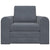 Sofa Bed Dark grey 98 x 71 x 83 cm Velvet
