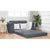 Sofa Bed Dark grey 148 x 71 x 83 cm Velvet