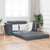 Sofa Bed Dark grey 148 x 71 x 83 cm Velvet