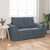 Sofa Bed Dark grey 148 x 71 x 83 cm Velvet