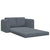 Sofa Bed Dark grey 148 x 71 x 83 cm Velvet