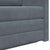 Sofa Bed Dark Grey 124 x 204 x 61 cm Velvet