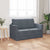 Sofa Bed Dark Grey 124 x 204 x 61 cm Velvet