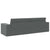 Floor Sofa Bed Dark Grey 245 x 78 x 77 cm Fabric