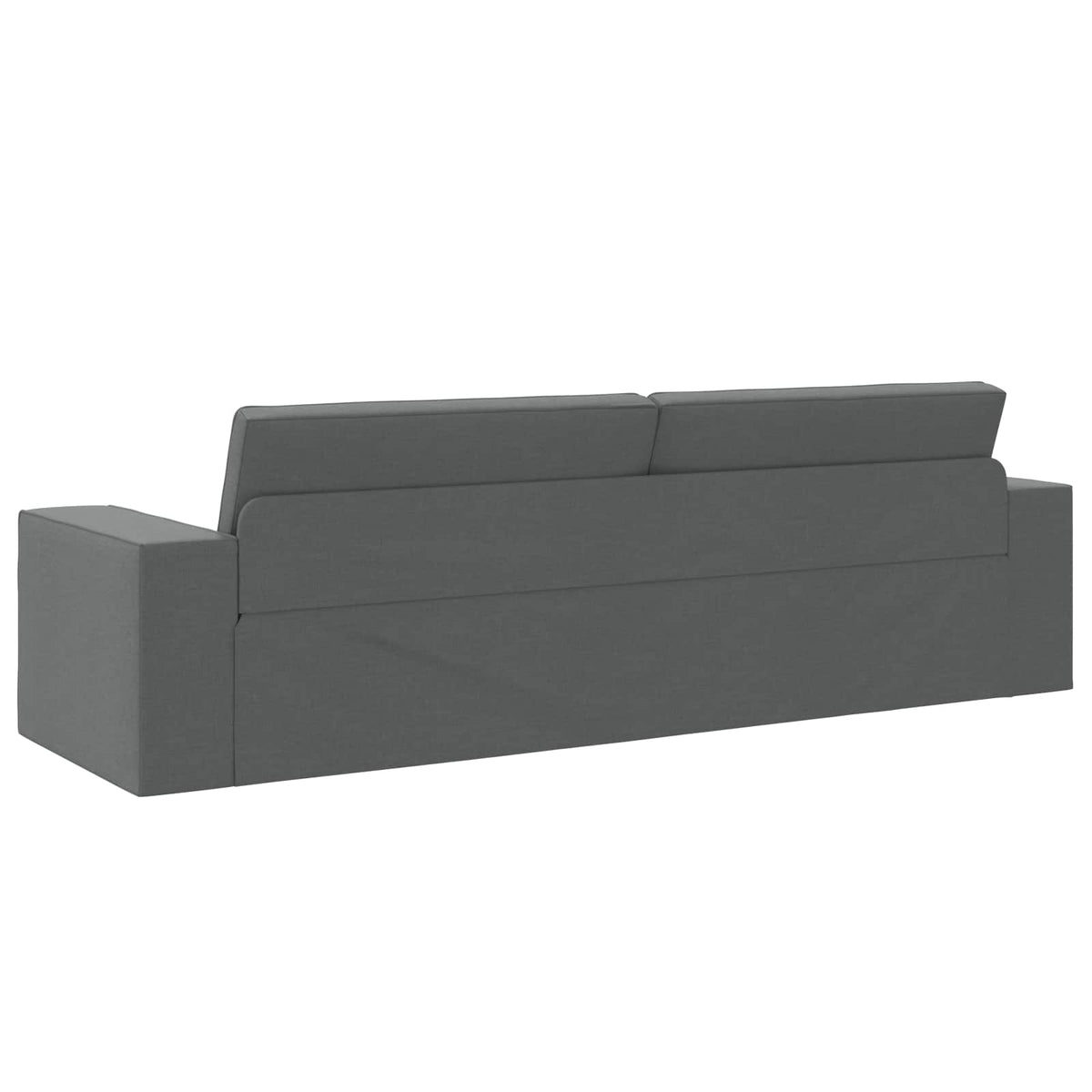 Sofa Bed 200cm Dark Grey Fabric