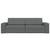 Floor Sofa Bed Dark Grey 245 x 78 x 77 cm Fabric
