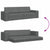 Floor Sofa Bed Dark Grey 245 x 78 x 77 cm Fabric