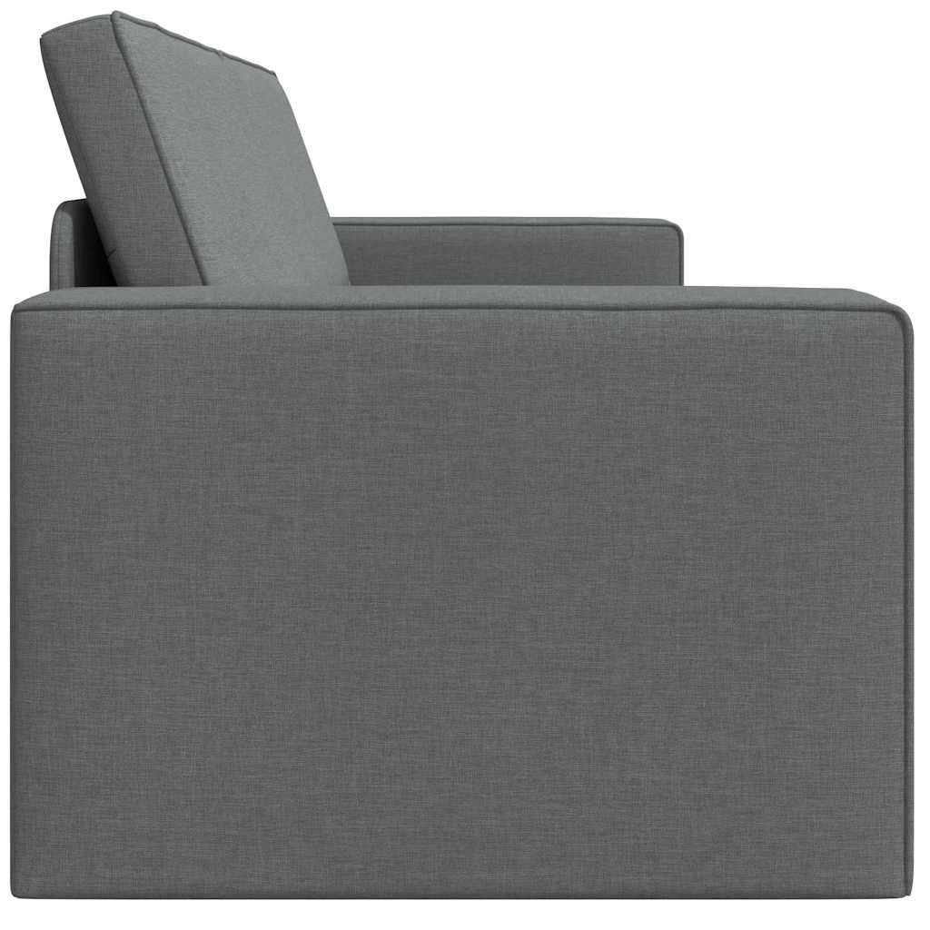 Floor Sofa Bed Dark Grey 245 x 78 x 77 cm Fabric