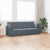 Floor Sofa Bed Dark Grey 213 x 76 x 77 cm Velvet