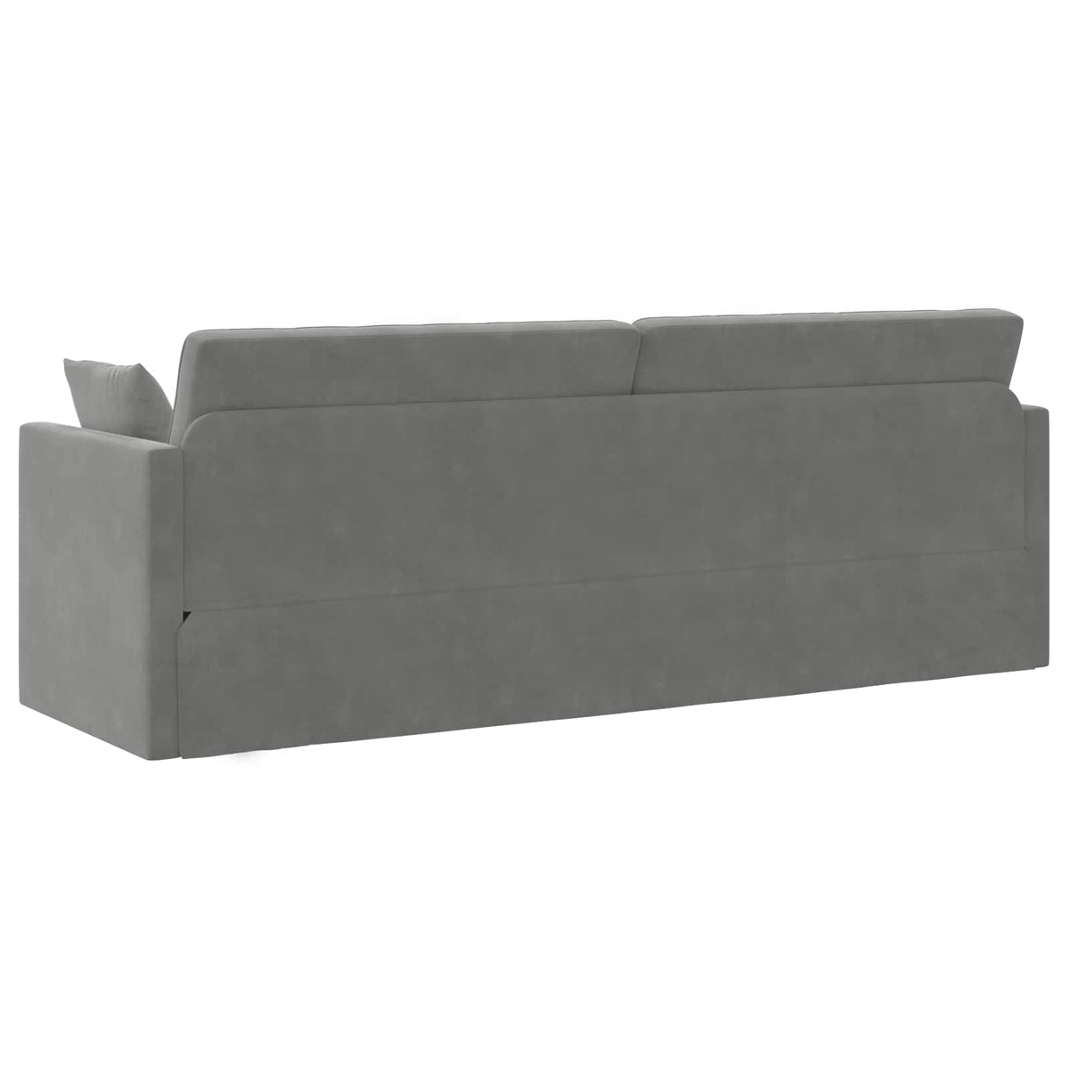 Floor Sofa Bed 200cm Dark Grey Velvet