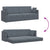 Floor Sofa Bed Dark Grey 213 x 76 x 77 cm Velvet