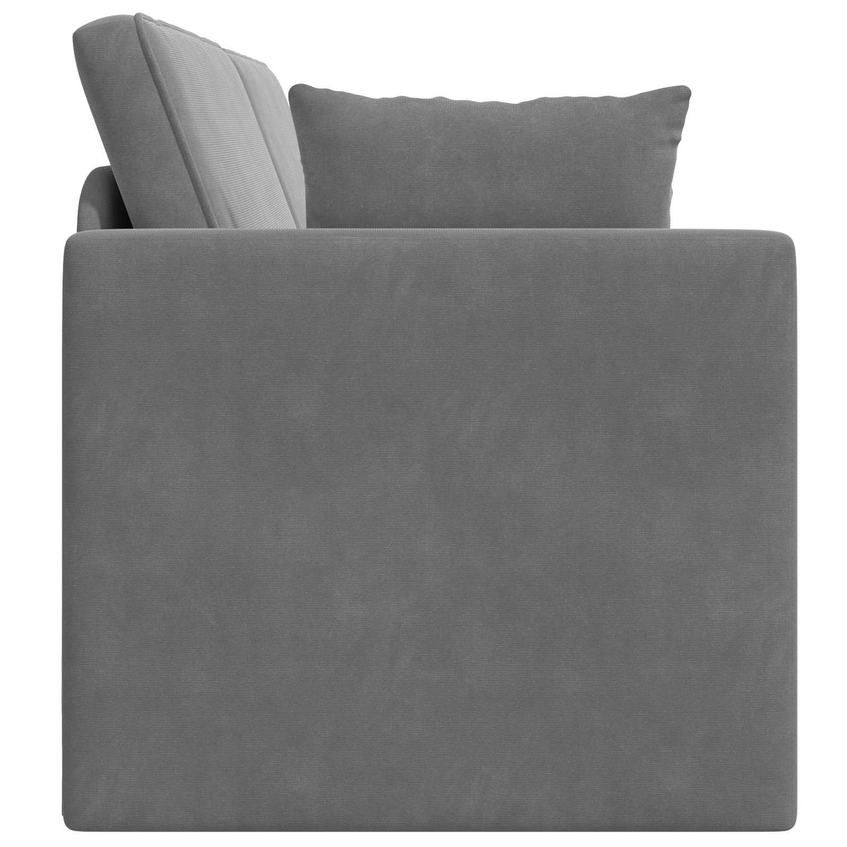 Floor Sofa Bed 200cm Dark Grey Velvet