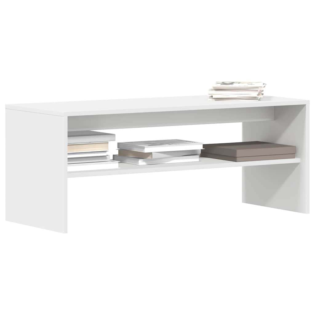 TV Cabinet White 100x40x40 cm Engineered Wood