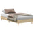 Bed Frame No Mattress Sonoma Oak 90x190 cm Engineered Wood