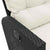 3 Piece Garden Sofa Set with Cushions L-shaped Black Poly Rattan