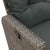 3 Piece Garden Sofa Set with Cushions L-shaped Grey Poly Rattan