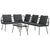 Garden Sofa Set 2 pcs Black Poly Rattan