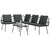 Garden Sofa Set 2 pcs Black Poly Rattan