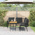 Garden Sofa Set 2 pcs Black Poly Rattan
