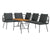Garden Sofa Set 2 pcs Black Poly Rattan