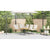 Garden Sofa Set 2 pcs Natural Poly Rattan