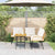 Garden Sofa Set 2 pcs Natural Poly Rattan
