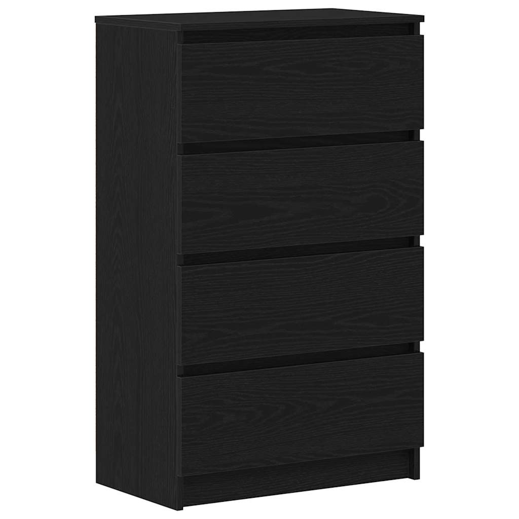 Sideboard Black Oak 60x35x98.5 cm Engineered Wood