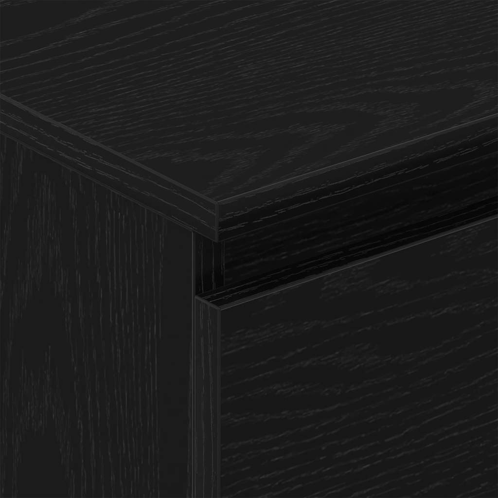 Sideboard Black Oak 60x35x98.5 cm Engineered Wood
