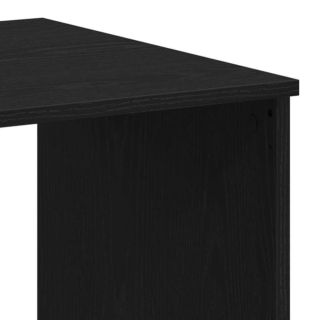 Desk with Drawers Black Oak 102x50x76 cm Engineered Wood