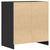 Sideboard Black Oak 70x41x75 cm Engineered Wood
