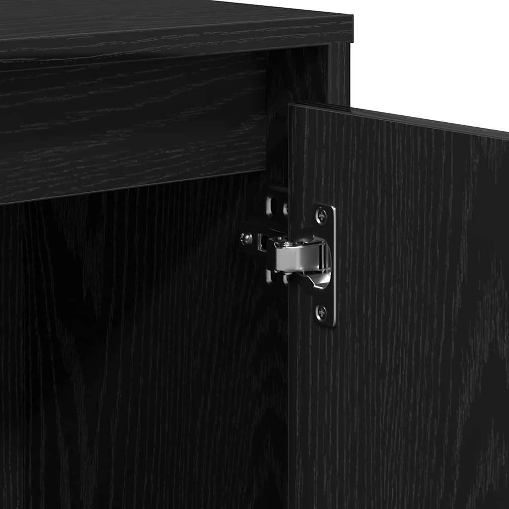 Sideboard Black 102 x 33 x 75 cm Engineered wood