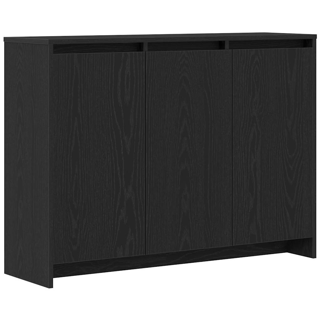 Sideboard Black 102 x 33 x 75 cm Engineered wood