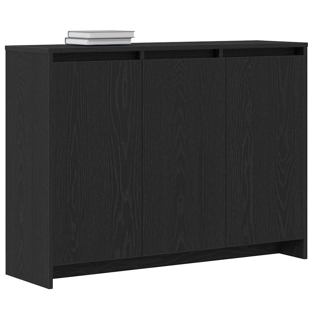Sideboard Black 102 x 33 x 75 cm Engineered wood