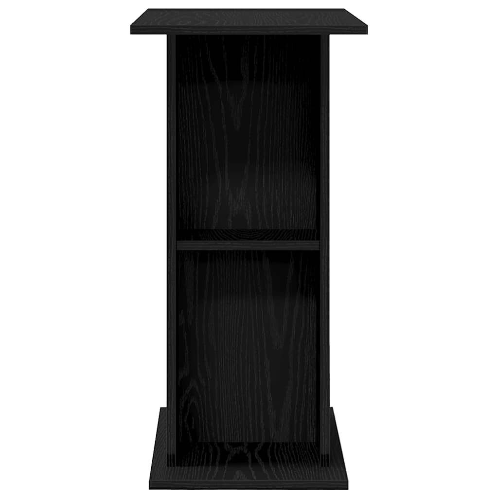 Aquarium Stand Black Oak 75x36x72.5 cm Engineered Wood