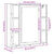 Bathroom Mirror Cabinet Black Oak 60x16x60 cm Engineered Wood