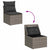 10 Piece Garden Sofa Set with Cushions Grey Poly Rattan