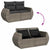 10 Piece Garden Sofa Set with Cushions Grey Poly Rattan