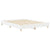 Bed Frame No Mattress White 150x200 cm Engineered Wood