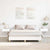 Bed Frame No Mattress White 150x200 cm Engineered Wood