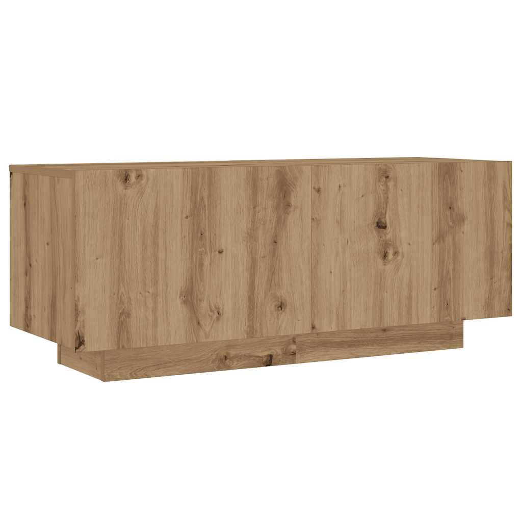 Bedside Cabinet Artisan Oak 100x35x40 cm Engineered Wood