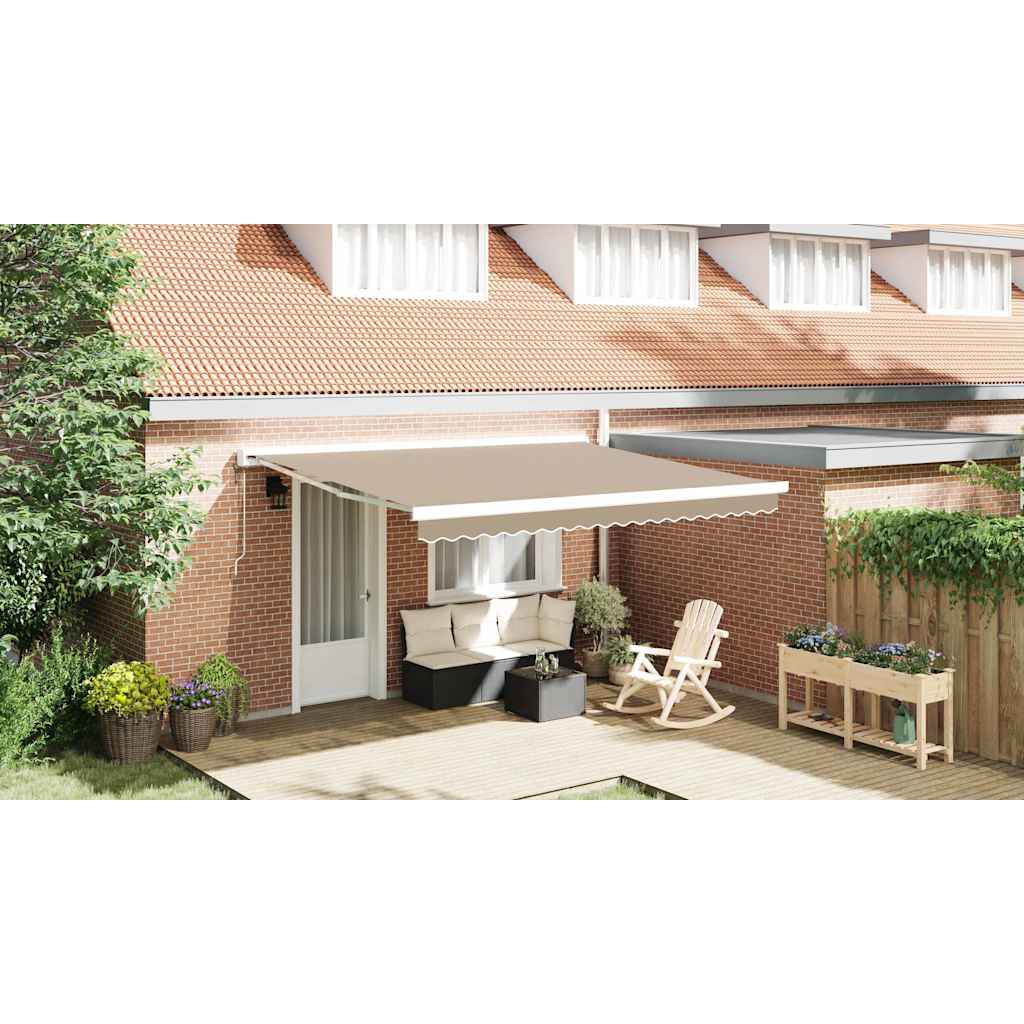 Awning Replacement Fabric Beige 4 x 3 m Polyester